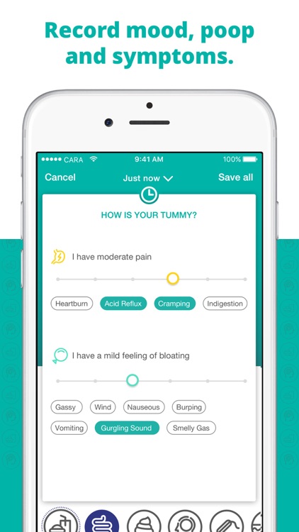 Cara: Food, Mood, Poop Tracker – IBS Symptom Diary