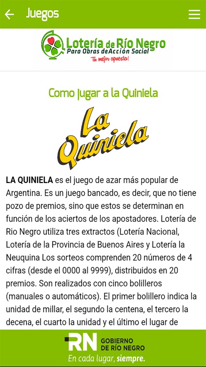 Loteria de Rio Negro