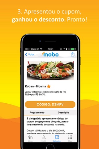 Mobo Cupons para Restaurantes screenshot 4