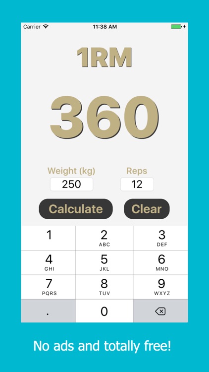 1RM - Simple & Easy One Rep Max Calculator