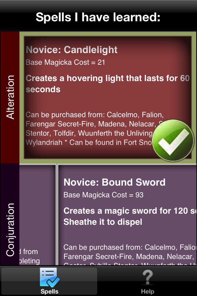 Spells in Skyrim ® screenshot 2