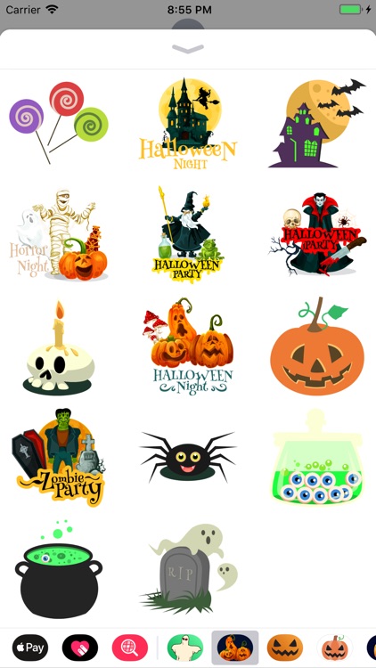 Horror Happy Halloween Sticker