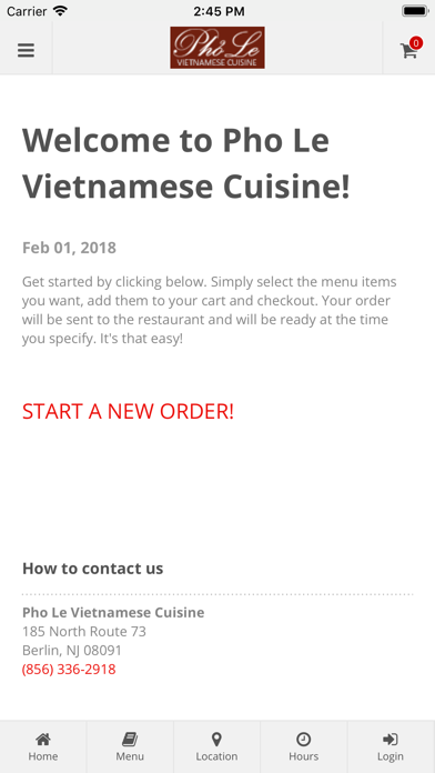 How to cancel & delete Pho Le Vietnamese Cuisine from iphone & ipad 1