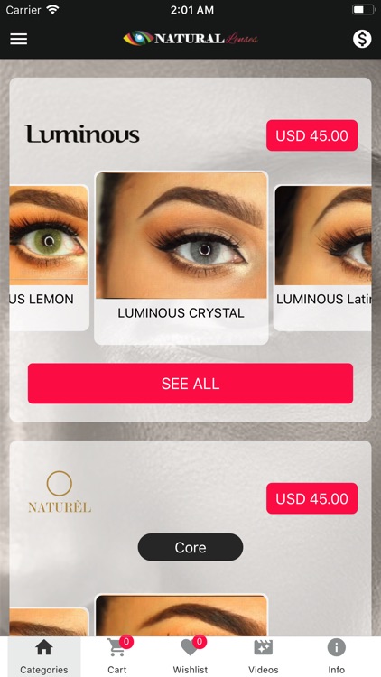 Contact Lenses App