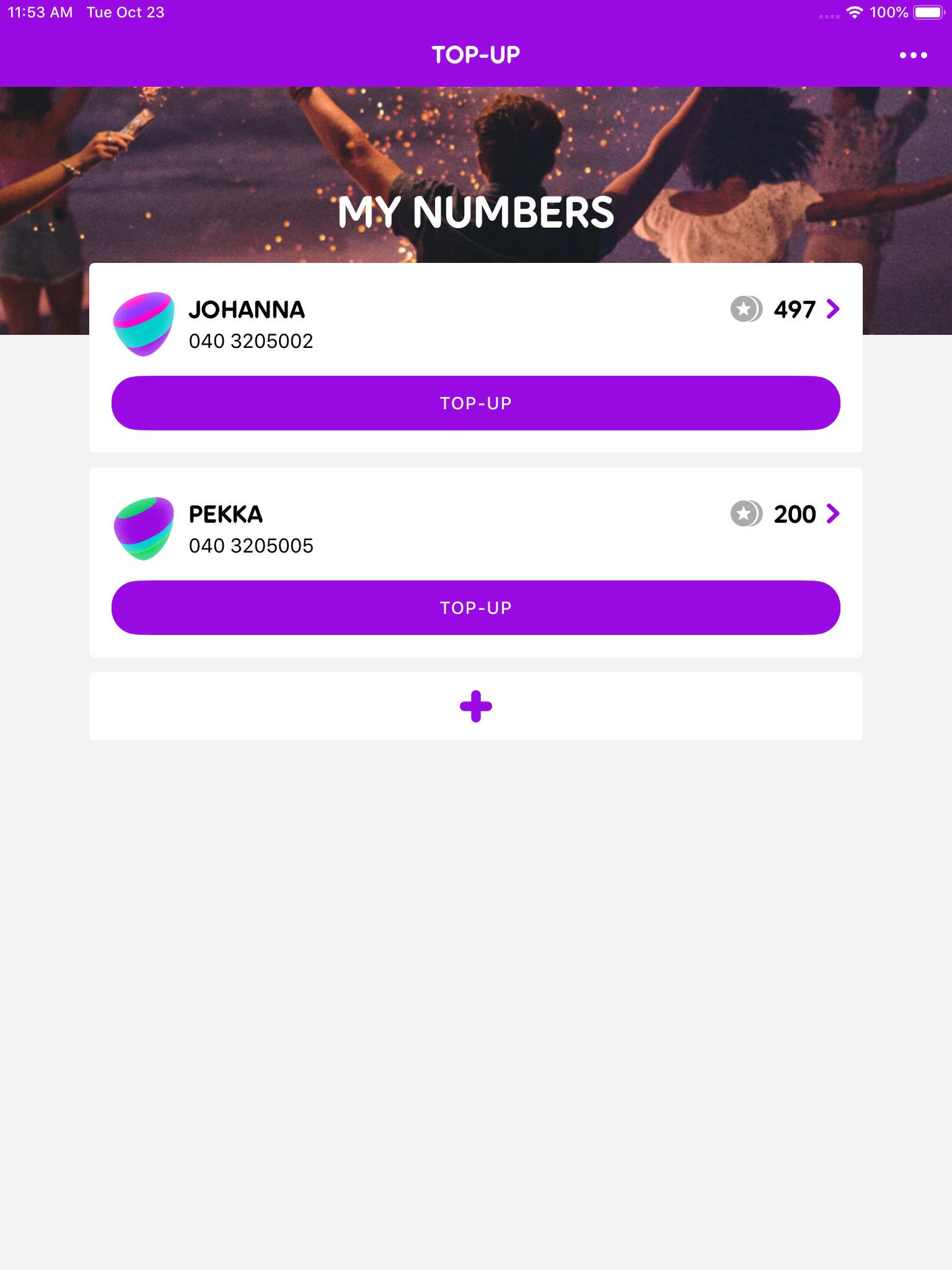 Telia Prepaid –lataussovellus screenshot 2