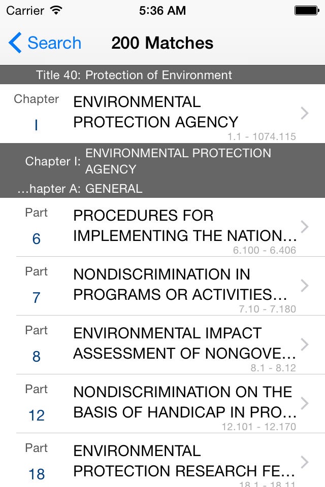 40 CFR - Protection of Environment (LawStack Ser.) screenshot 4