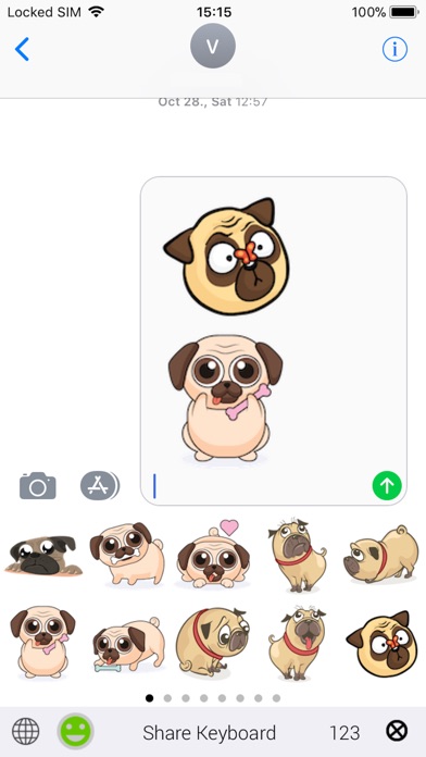 PugsEMOJI - Pug Emoji Keyboard screenshot 3