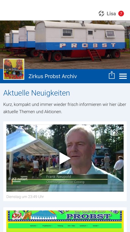 Zirkus Probst Archiv