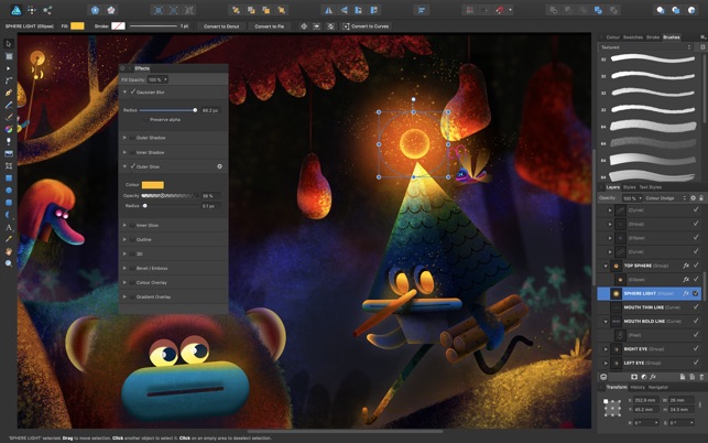A powerful raster and vector editor for mac pro