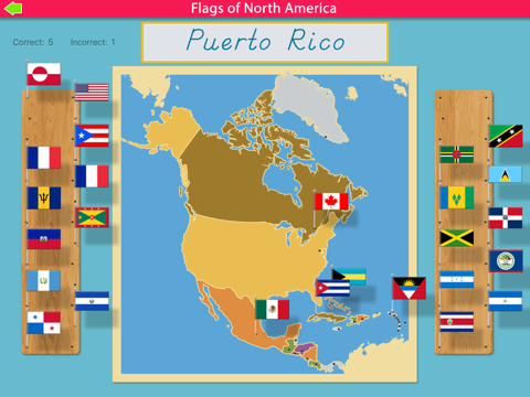 Flags of North America - Montessori Geography screenshot 2