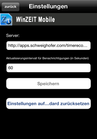 WinZEIT Mobile screenshot 2
