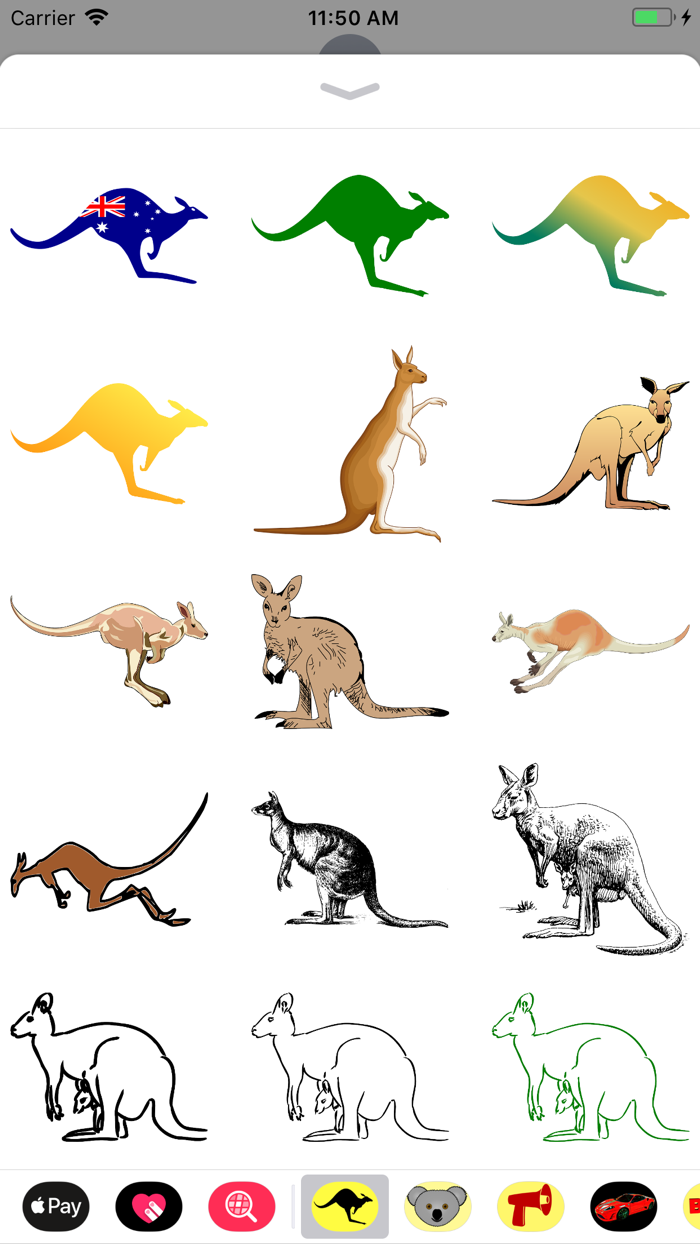 Kangaroo Stickers