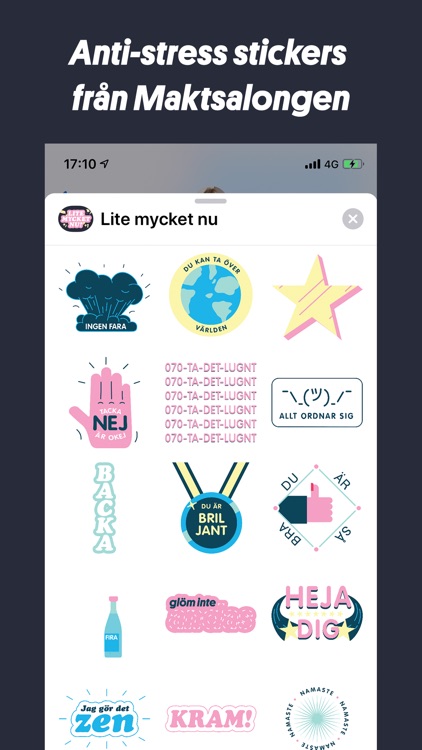 Lite mycket nu stickers