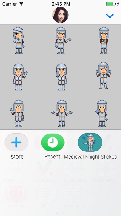 Medieval Knight Stickers screenshot 4