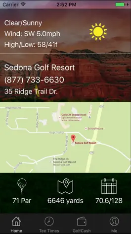 Game screenshot Sedona Golf Resort Tee Times hack