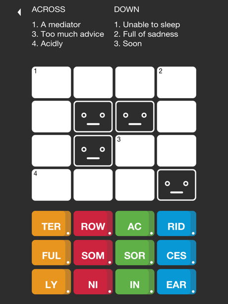 Cheats for Tiny Crosswords