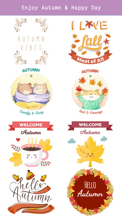 Autumn Love - Most Beautiful Autumn Stickers screenshot-4