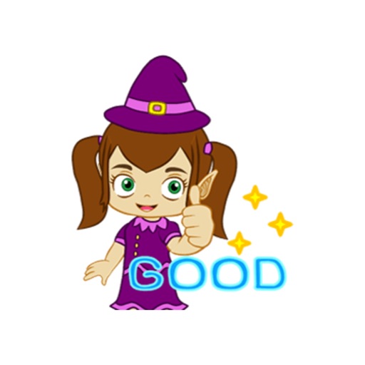 Little Witch Witcheya stickers icon