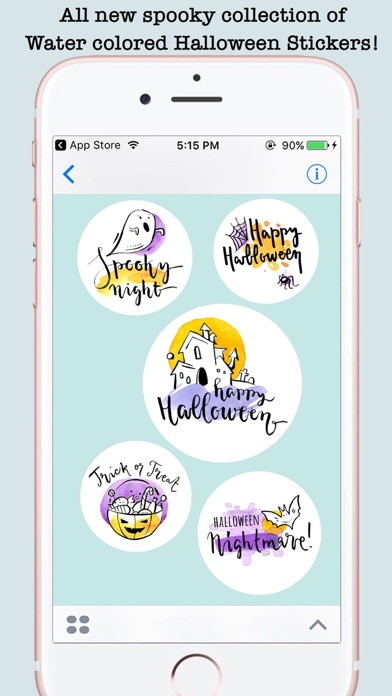 Watercolor Halloween Text Card screenshot 4
