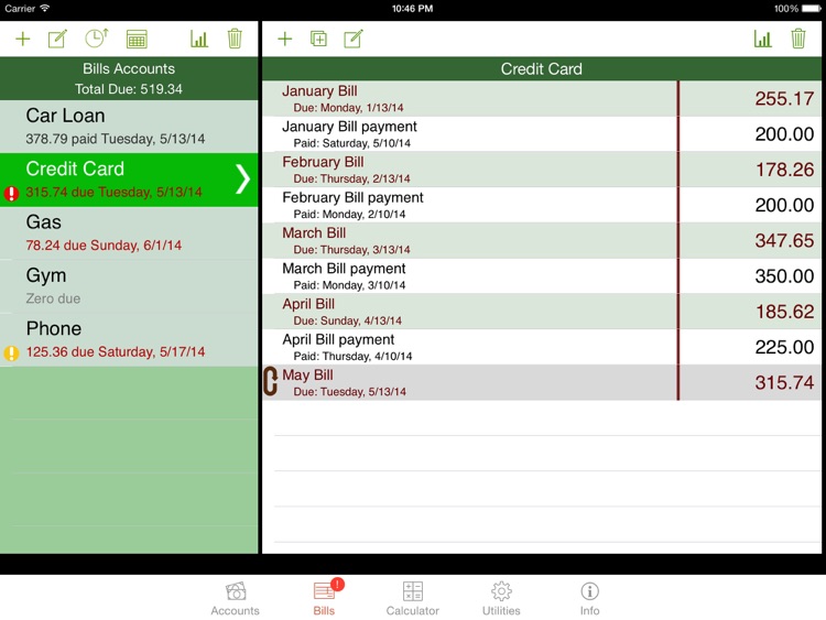 iCheckBalance for iPad screenshot-3