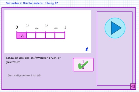 Decimals and fractions math screenshot 4