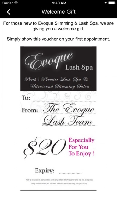 Evoque Lash Spa screenshot 3