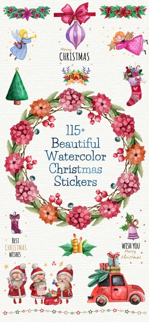 Beautiful Watercolor Christmas(圖1)-速報App