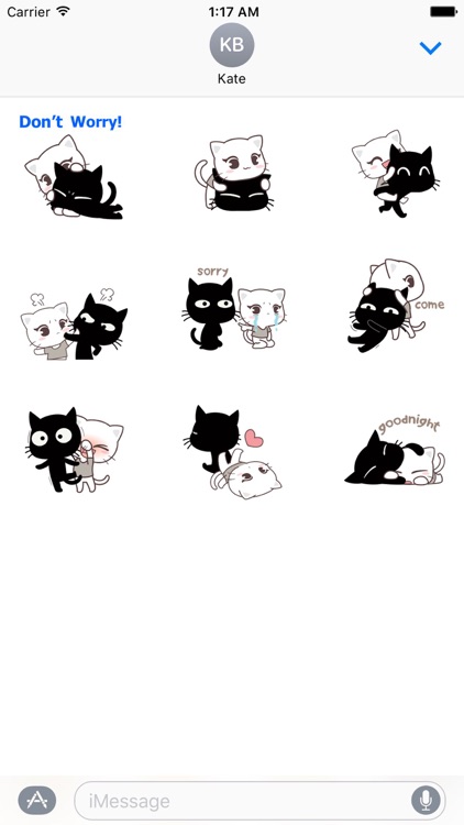 Animated Lovely Couple Cats