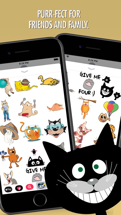 Cats Animated Text Stickers 2