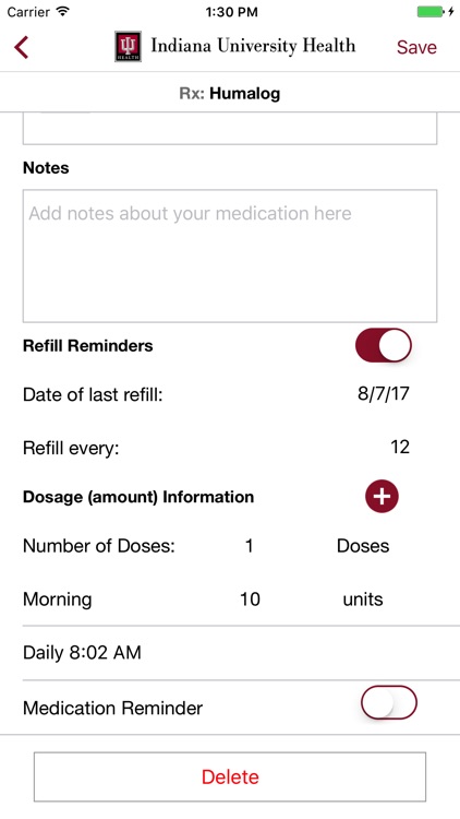 IU Health My Diabetes Tracker screenshot-3