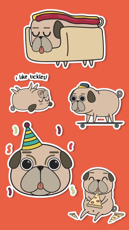 Pug Puppy Sticker Pack!