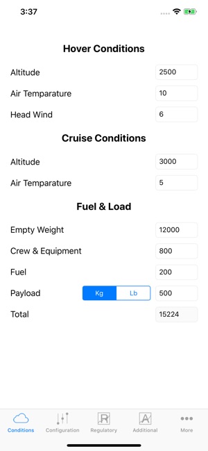 AS-532 Performance Planner