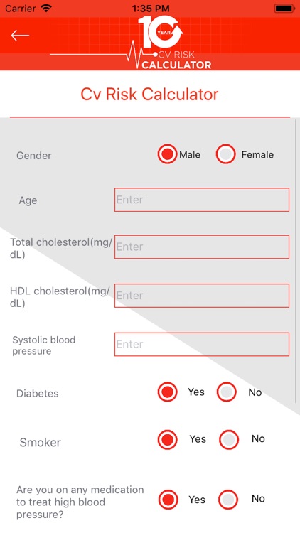 10 Year CV Risk Calculator screenshot-3