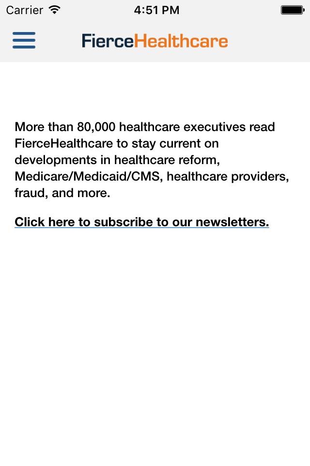 FierceHealthcare screenshot 2