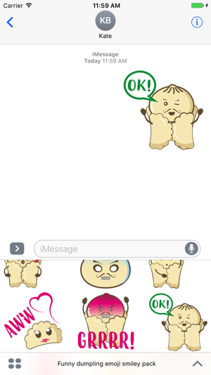 Funny dumpling emoji smiley pack(圖4)-速報App