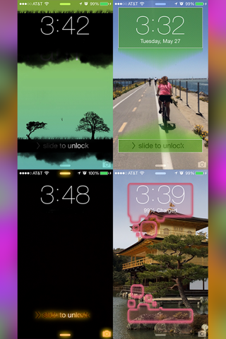 Slick - Lock Screen by Customizing your Wallpapers screenshot 3