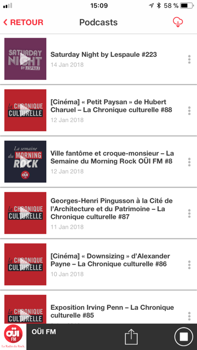 How to cancel & delete OUI FM La Radio du Rock. from iphone & ipad 4