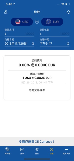 XE 貨幣轉換器及匯率計算工具(圖6)-速報App