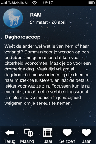 Horoscoop screenshot 2