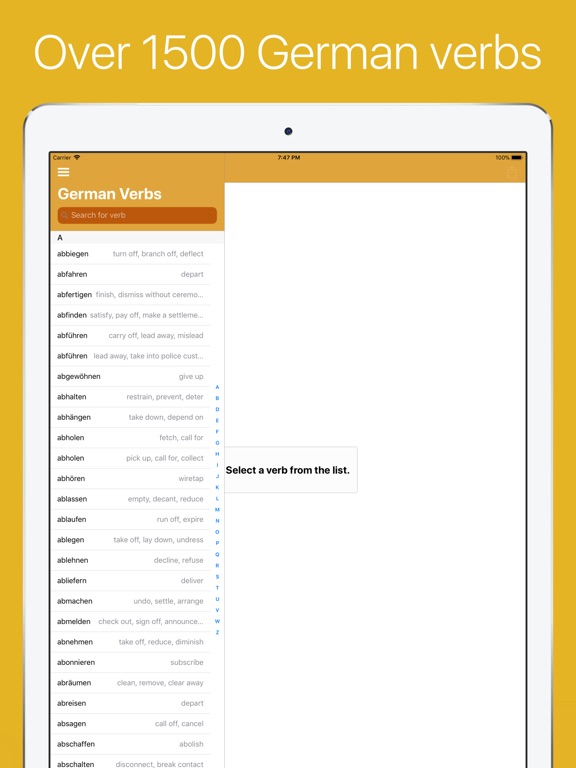 German Verb Conjugator Pro IPA Cracked for iOS Free Download