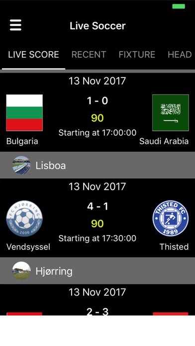 Live Football Score Update screenshot 3