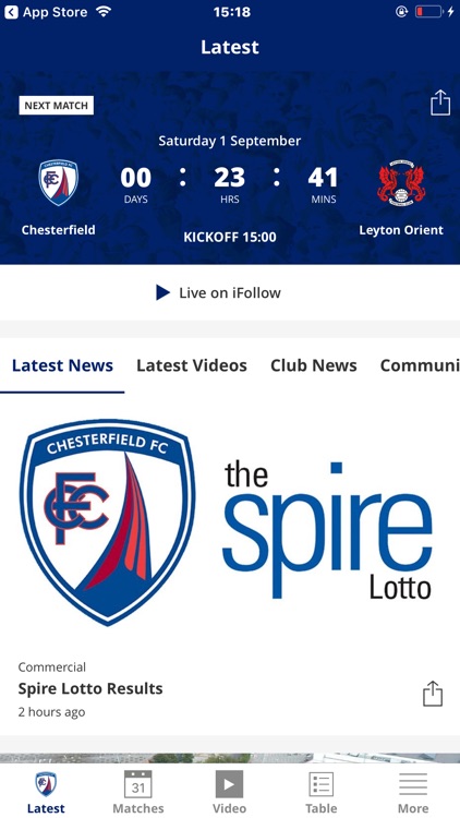 Chesterfield Official App