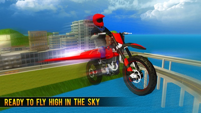 Flying Bike Beach Sim(圖1)-速報App