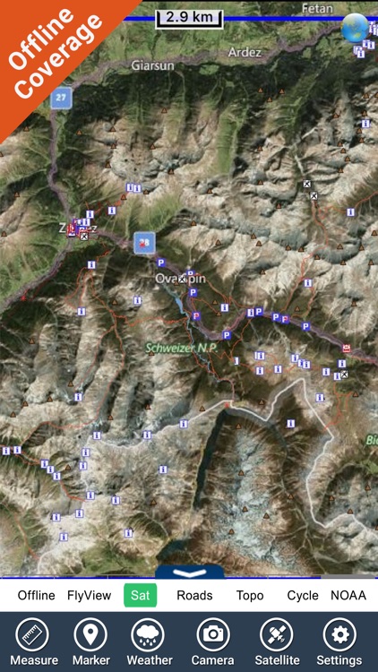 Schweizer National park - GPS Map Navigator screenshot-4