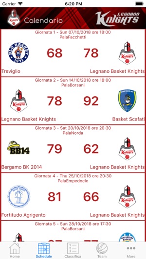 Legnano Knights App(圖2)-速報App