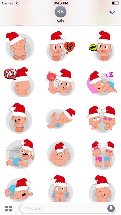 Baby emoji Mery Christmas