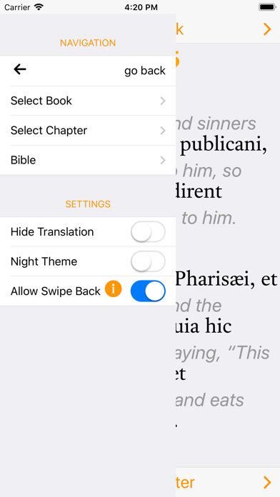 Latin-English Bible screenshot 4
