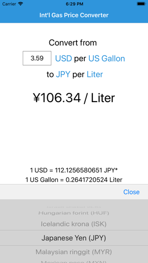 Int'l Gas Price Converter(圖2)-速報App