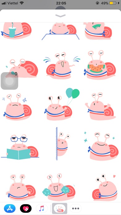 Snail Animated Stickers screenshot 2