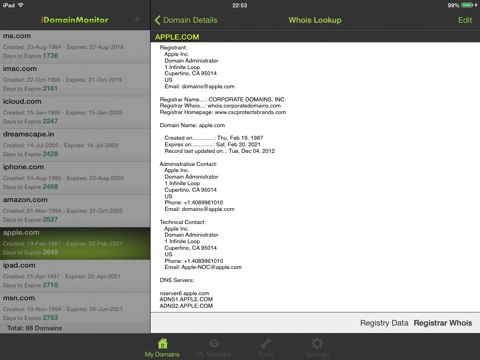 iDomain Monitor for iPad screenshot 3